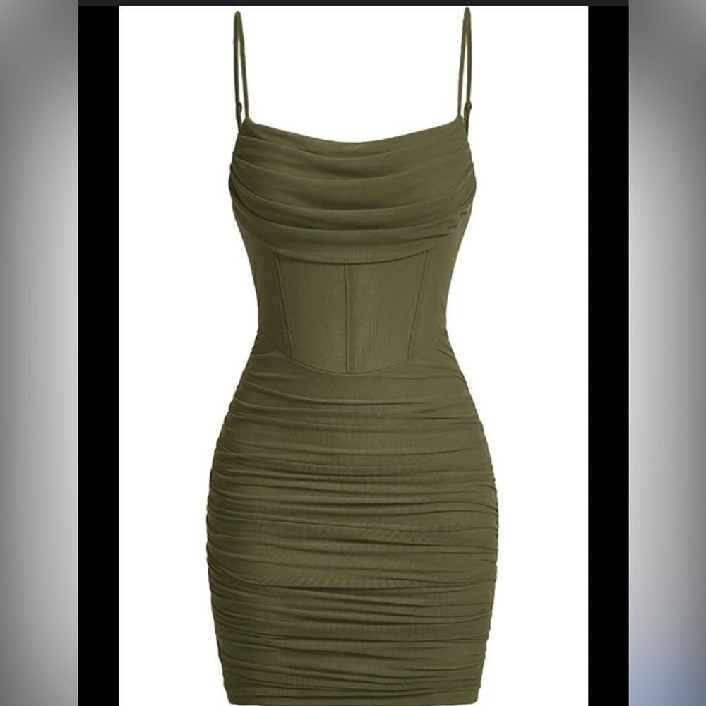 NWT Bodycon Corset Dress with Ruching